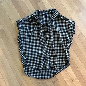 Madewell gingham button down  XS